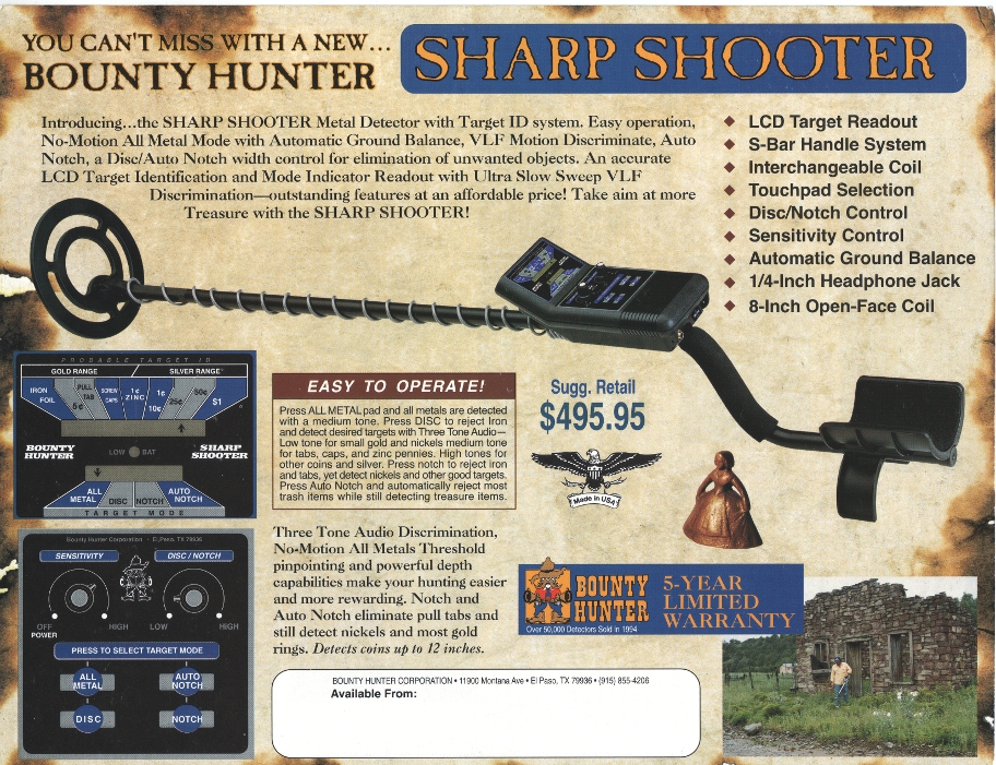 SharpShooter sales sheet
