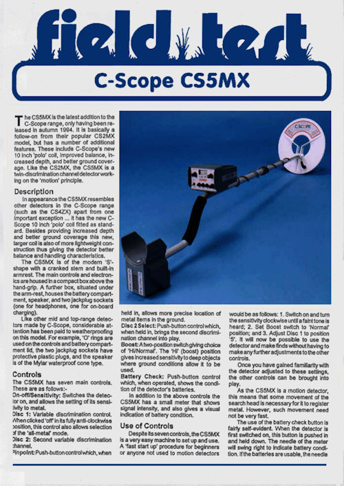 CS5MX field test