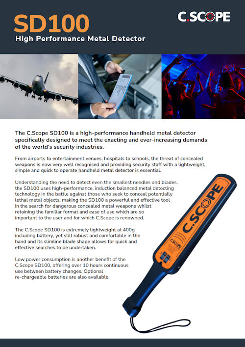 SD100 sales sheet